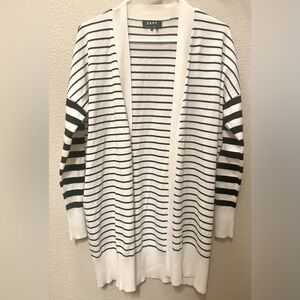 DKNY Black & White  Striped Cardican